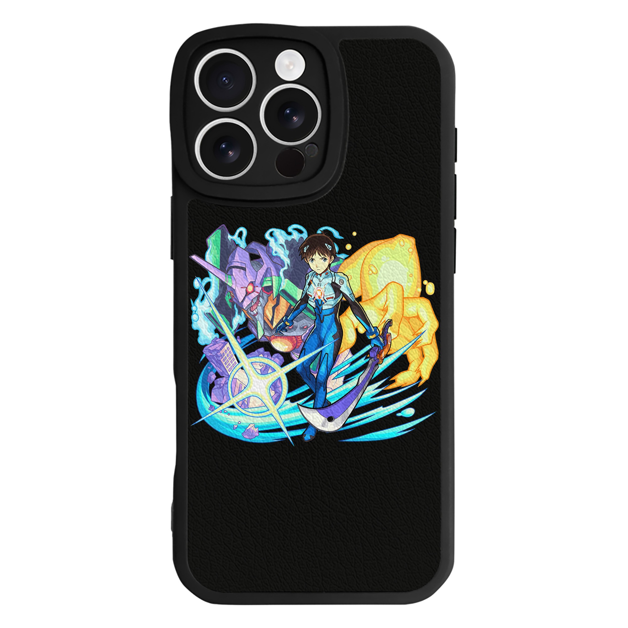（画像用） EVA 新世紀エヴァンゲリオン 【iPhone 16シリーズ対応】シリコンスマホケース（レザー調） 材質：シリコン